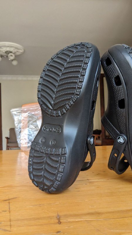 Crocs на платформе W10 женские черные 2