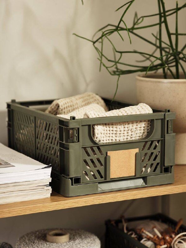 Ящики Jusk голубые и серые 3