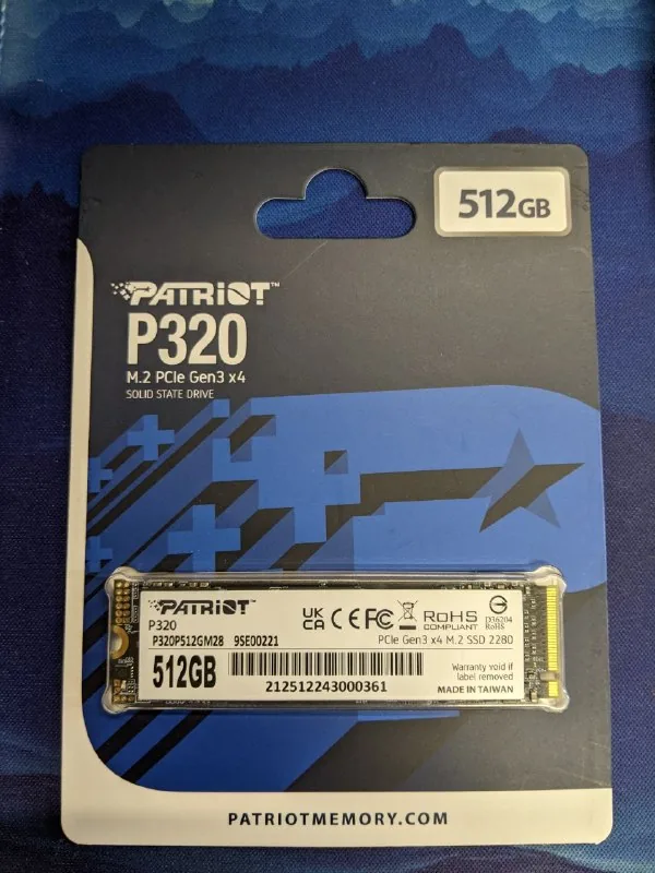 SSD M.2 Patriot P320 512 ГБ 1