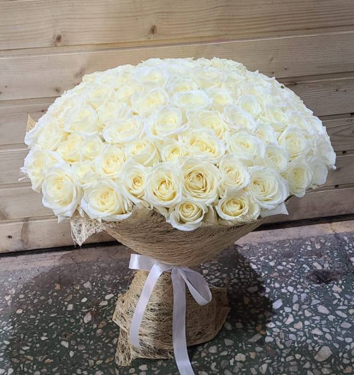 101 голландская белая роза