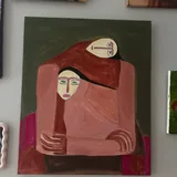 Авторские картины «Тропики», «Та сторона», «Женский портрет» 6