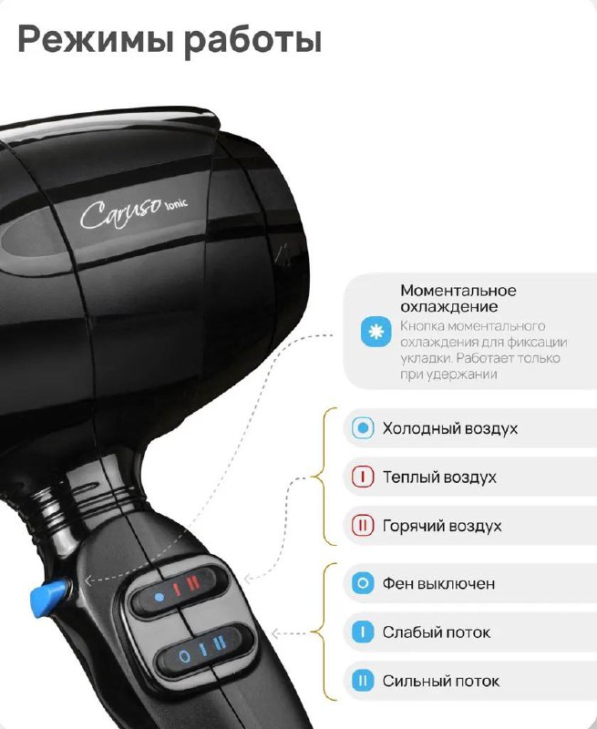 Профессиональный фен BABYLISS PRO BAB6510IRE Caruso Ionic 2400W 6