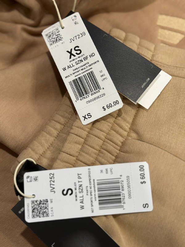 Женский костюм Adidas худи XS, штаны S 2