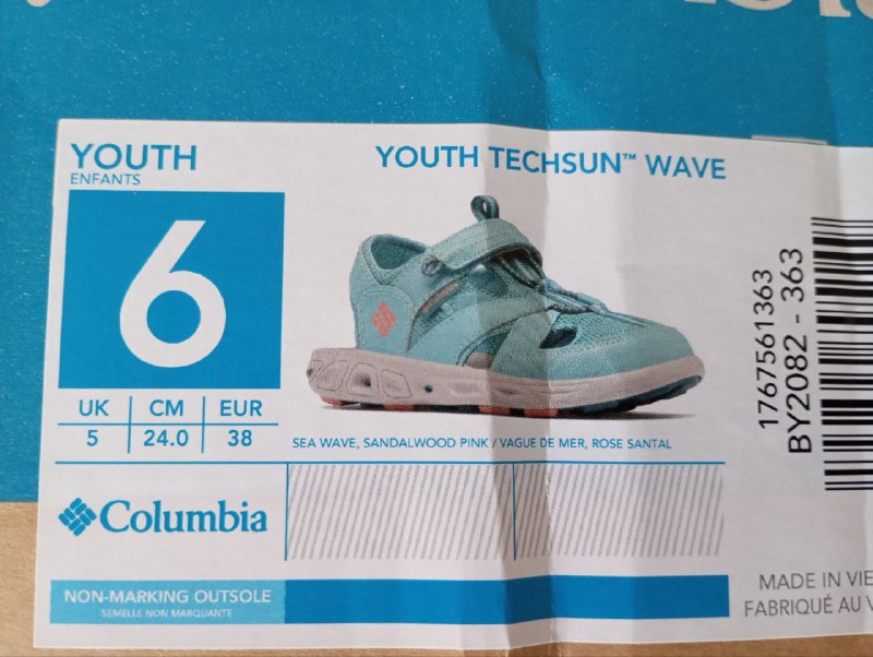 Босоножки Columbia 38 размер, 24 см 3