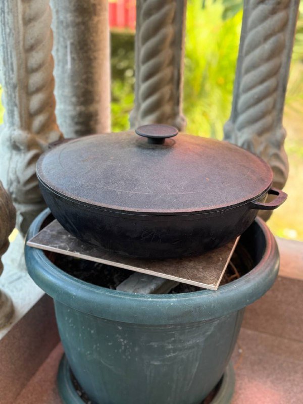 Казан чугунный 12 литров 1