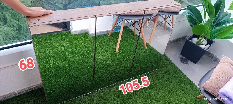 Умывальник и зеркало в ванную комнату 9