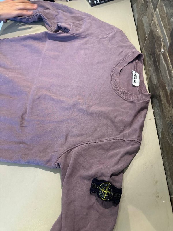 Футболка лонгслив Stone Island пыльно-лиловый 5