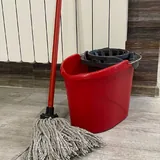 Ведро с отжимом, тряпка 1