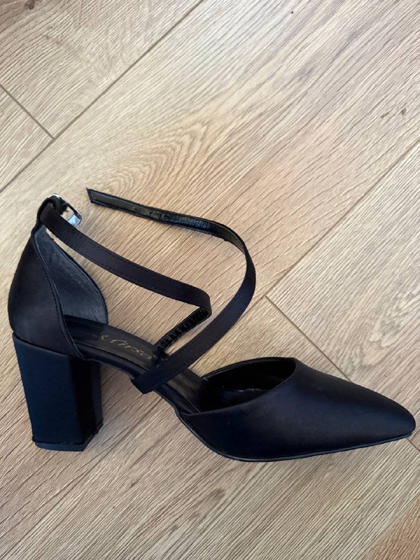 Сандалии Zara 38 размер, Черные туфли 38 размер 3
