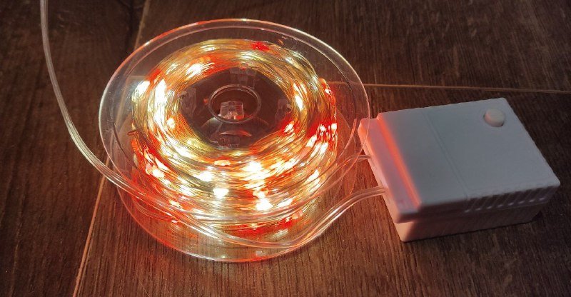 Гирлянда роза цветная 50м 3