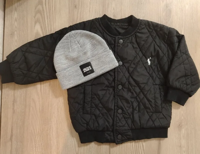 Утепленный бомбер, шапочка Jack&Jones 1