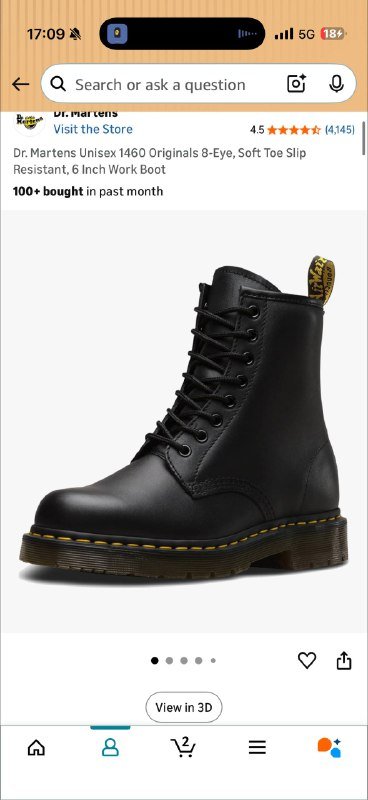 Dr Martens 1460 work boots EU 46 new