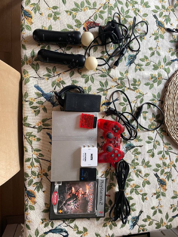 PS2 full kit, memory card, God of War