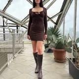 Шерстяное пальто, рубашка, сумка, куртка, штаны, платье, юбка, сапоги 6