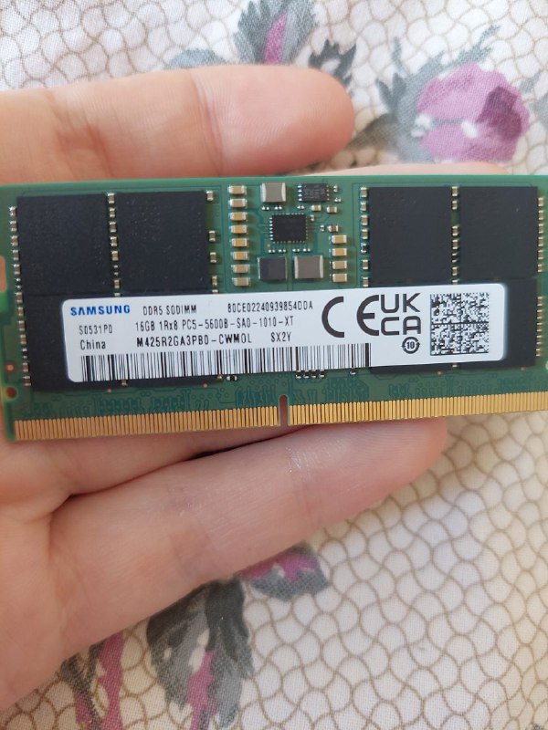 Оперативная память Samsung DDR5 5600 MHz SO-DIMM 16 GB × 2
