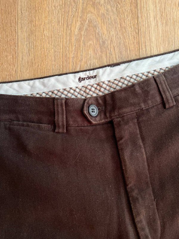 Брюки мужские Gardeur темно-коричневые, хлопок, размер XL 2