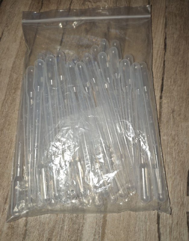 Набор одноразовых пластиковых пипеток 3 мл, 48 шт