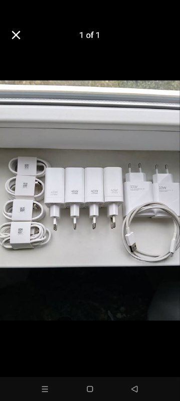 Оригинальные зарядные устройства и провода