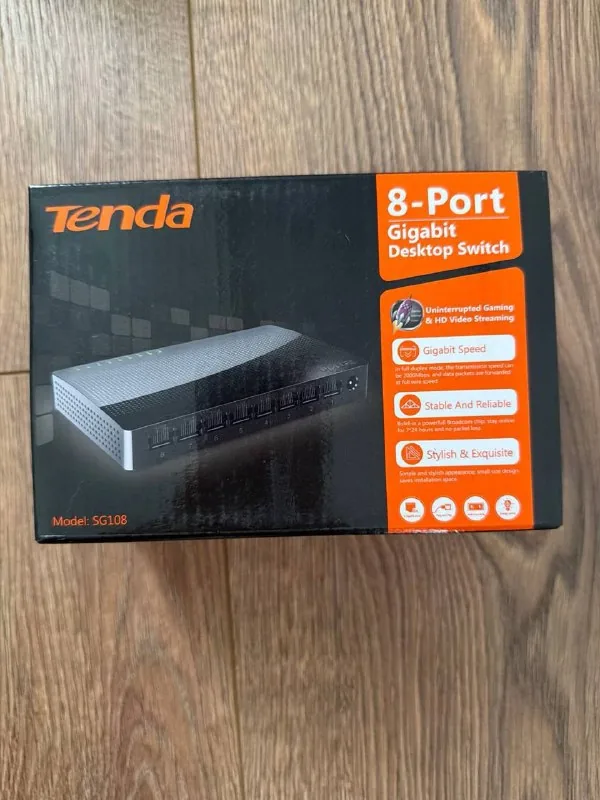 8-портовый гигабитный коммутатор Tenda SG108 1
