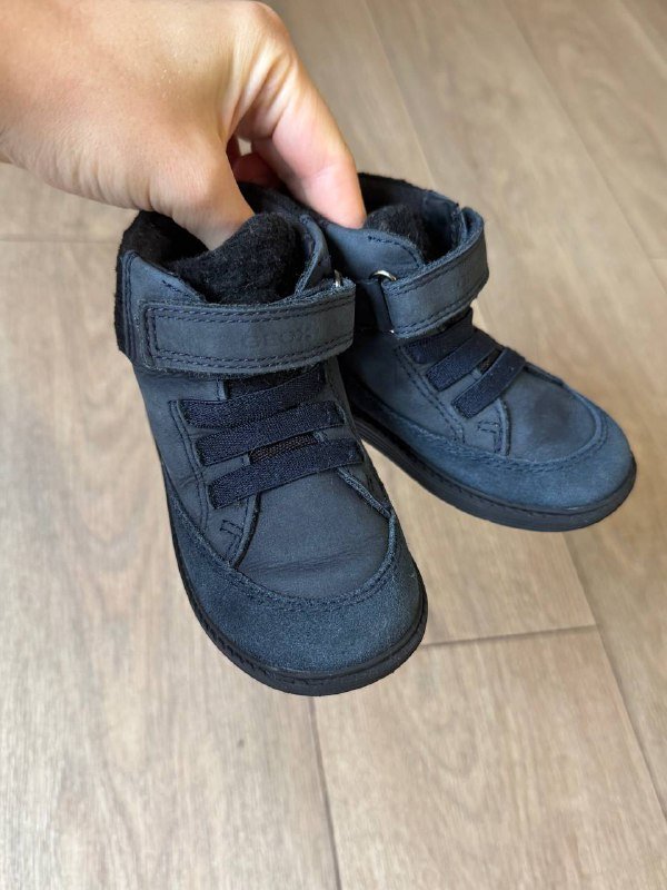 Зимние ботинки geox тёмно-синий детские 22 размер 2