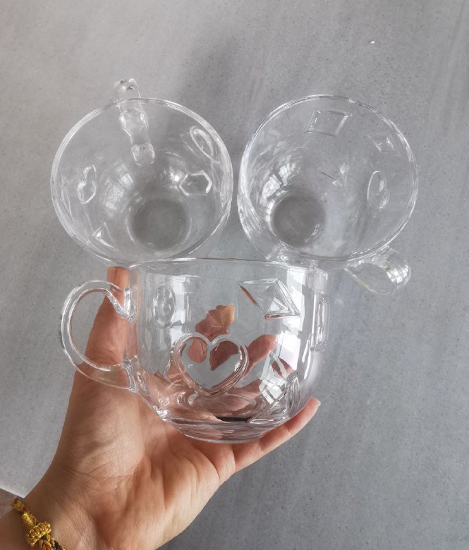 Большие стеклянные кружки