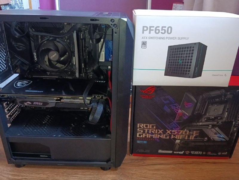 ПК с Ryzen 5 3600, RX 5600 XT, ROG STRIX X570-E GAMING WIFI II