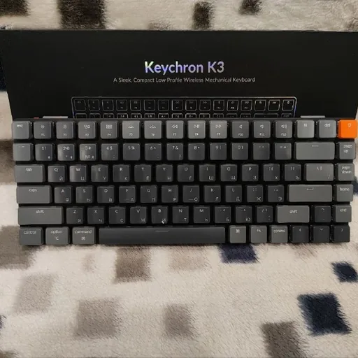 Клавиатура Keychron K3D3, компьютерное кресло