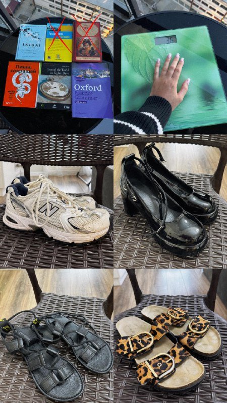 Аэрогриль Franko, коврик для йоги, вазы, кухонный инвентарь, микрофон, футляр для очков, книга, весы напольные, кроссовки, туфли, босоножки, тапочки, часы, лосьон, чехлы айфон, кроксы Crocs, сушилка для обуви 2