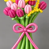 Bouquets and cakes made of balloons 6