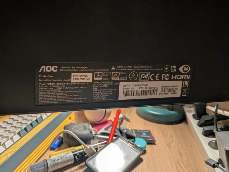 Монитор AOC U2790PQU 1