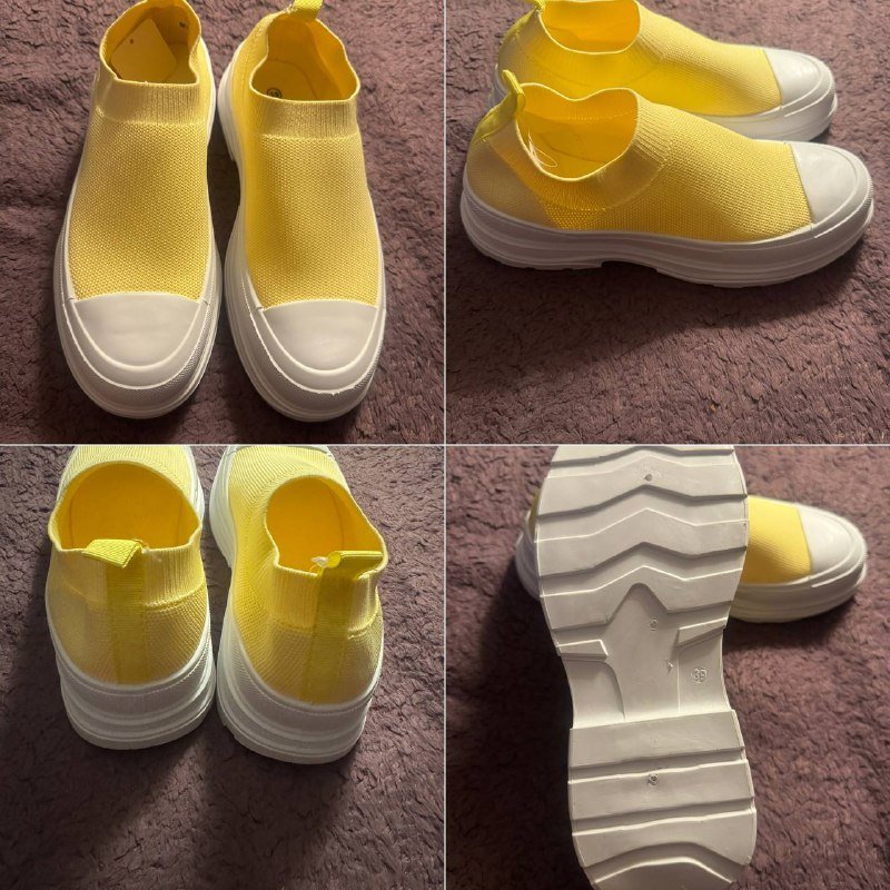 Женские желтые кроссовки размер 39 новые