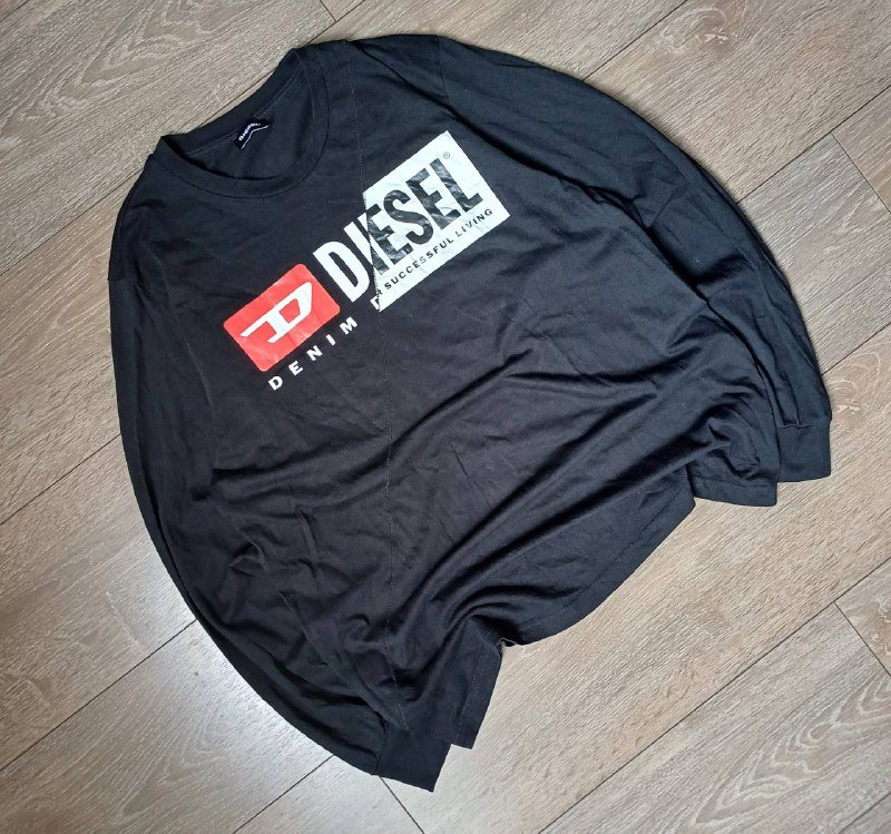 Diesel черный лонгслив мужской размер M-L 3