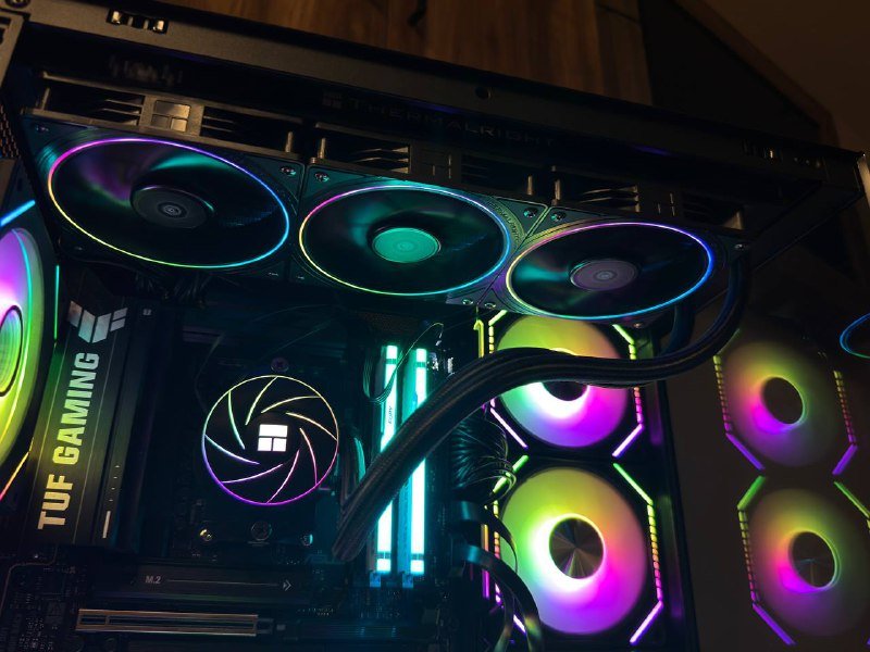 CPU AMD Ryzen 9950x, Материнская плата ASUS, ОЗУ Kingston Fury 64GB, Система охлаждения, Блок питания ASUS, Корпус Golden Field 3