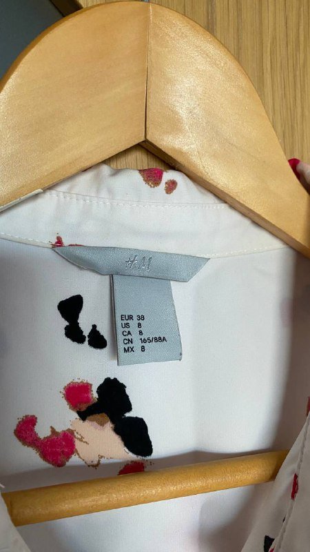 Блузка H&M нежно-розового цвета размер М 2