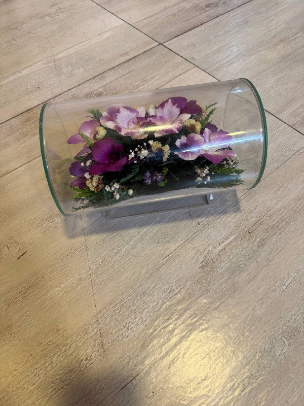 Флорариум со стабилизированными цветами