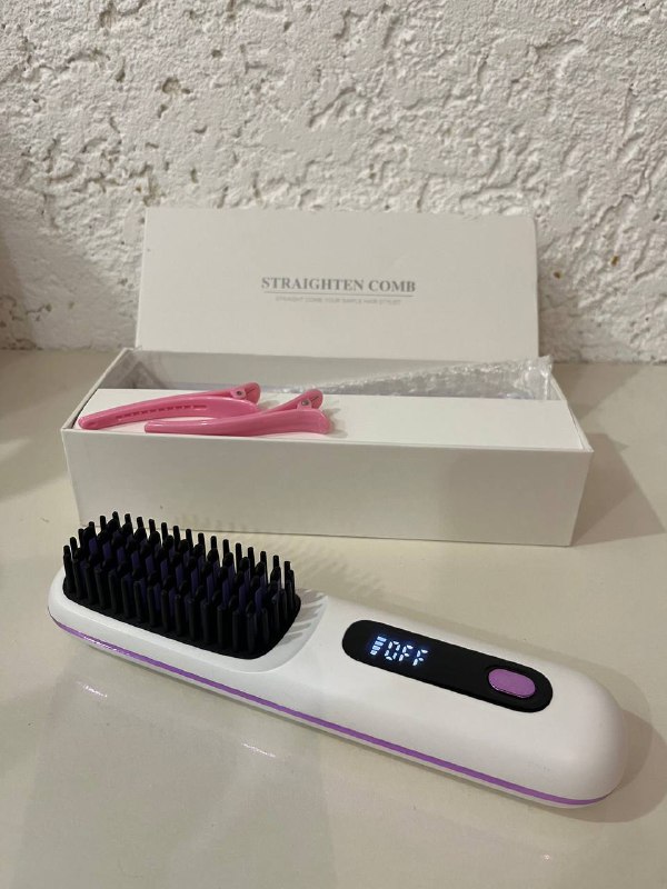 Электрическая расческа-выпрямитель Straighten comb белая