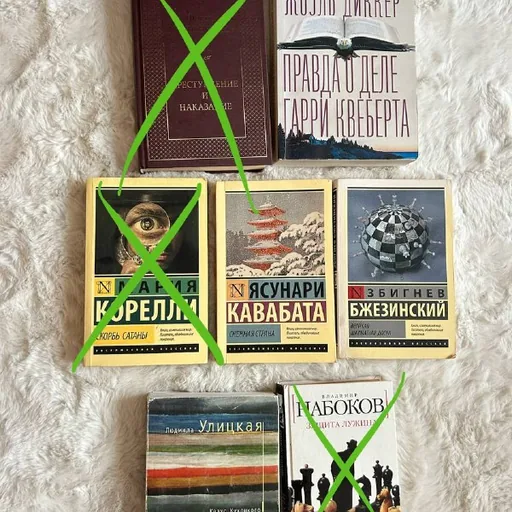 Книги Жоэль Диккер, Кавабата, Бжезинский, Улицкая
