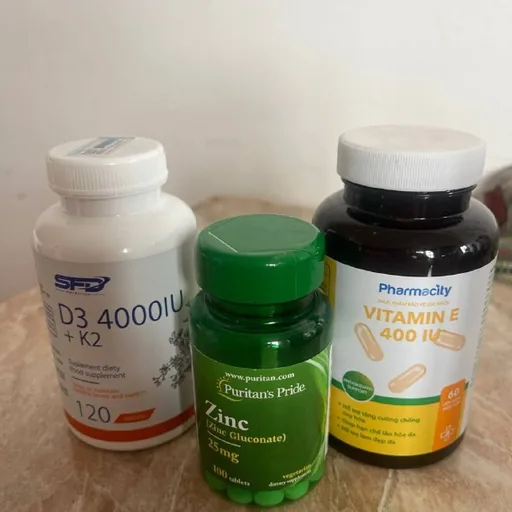Витамин Е, D3 + K2, Zinc