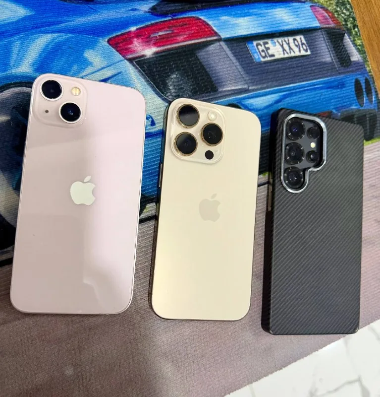 iPhone 16 Pro, iPhone 13, Samsung S25 Ultra