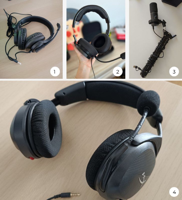 Наушники HAMA HS-P350, Corsair Virtuoso pro, HyperX Cloud Stinger 2, Микрофон Maono PD200XS