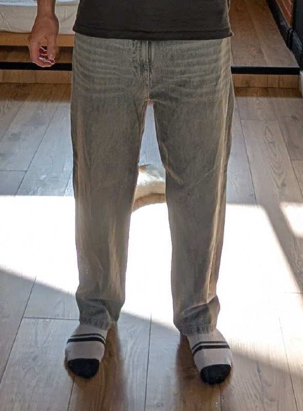 Мужские джинсы PULL&BEAR серые размер 46 2