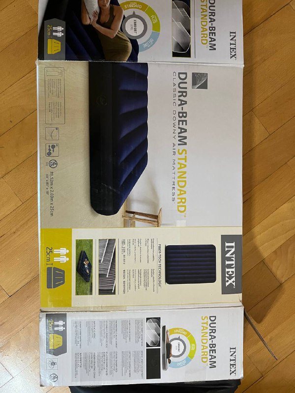 Надувной матрас Intex Dura-Beam Standard 1.52x2.03x25 см
