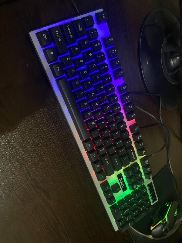 клавиатура и мышь HOCO с RGB подсветкой 3