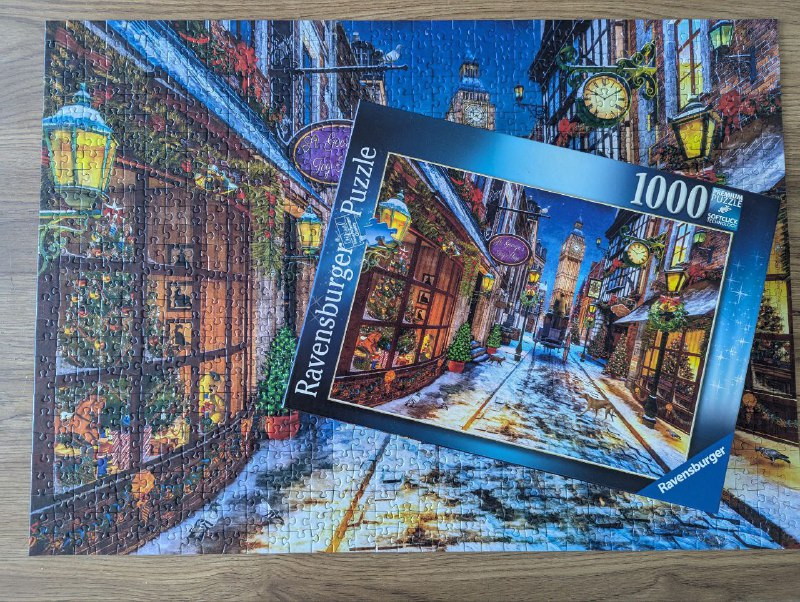 Пазлы Магазин с конфетами, Кот, Новогодний 500 и 1000 элементов 5