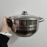 Кастрюля из нержавеющей стали с крышкой 1