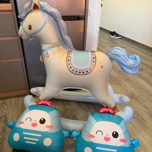 Horse, toy cars