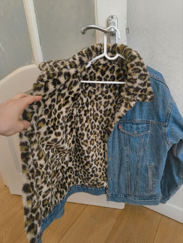 Куртка джинсовая двухсторонняя Levis женская М 2