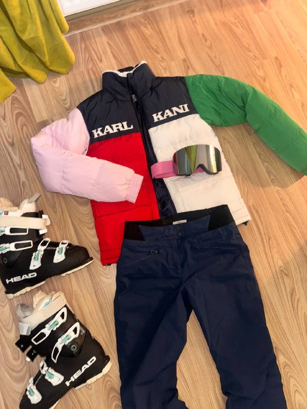 Женский лыжный костюм, маска от солнца