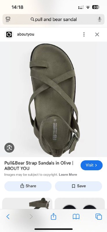 Pull&Bear женские сандалии размер 37