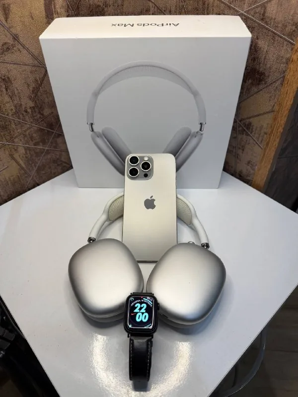 AirPods Max 1, iPhone 16 Pro Max 256GB, Apple Watch 8 41mm